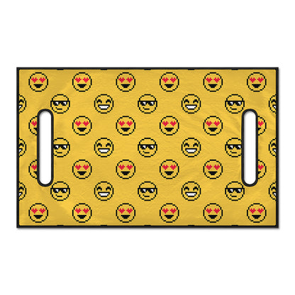 Pixel Emoji Pattern Print Golf Cart Seat Cover