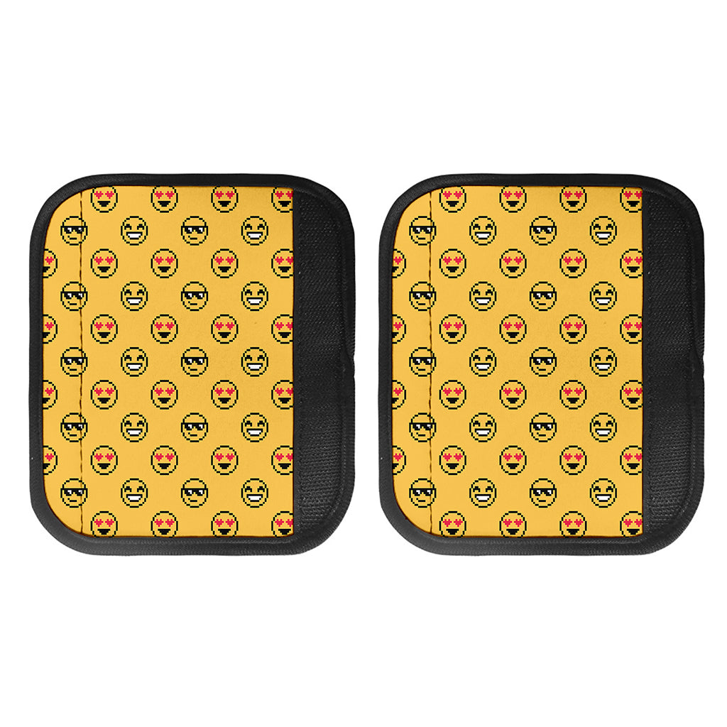 Pixel Emoji Pattern Print Handle Covers