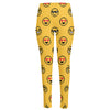 Pixel Emoji Pattern Print High-Waisted Pocket Leggings