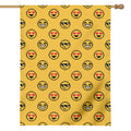 Pixel Emoji Pattern Print House Flag