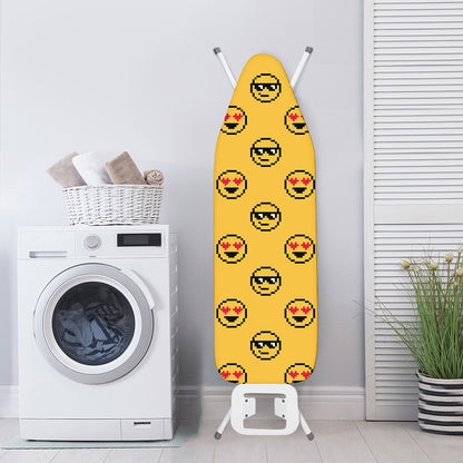 Pixel Emoji Pattern Print Ironing Board Cover