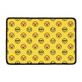 Pixel Emoji Pattern Print Kitchen Mat
