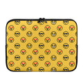 Pixel Emoji Pattern Print Laptop Sleeve
