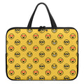 Pixel Emoji Pattern Print Laptop Sleeve With Handle