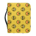 Pixel Emoji Pattern Print Leather Bible Cover