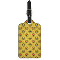 Pixel Emoji Pattern Print Luggage Tag