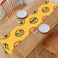 Pixel Emoji Pattern Print Table Runner