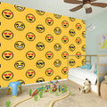 Pixel Emoji Pattern Print Wall Sticker