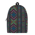 Pixel Ethnic Pattern Print School Backpack