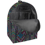 Pixel Ethnic Pattern Print Backpack