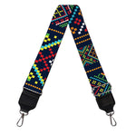 Pixel Ethnic Pattern Print Bag Strap