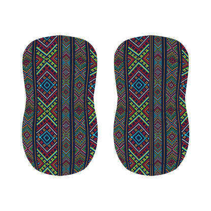 Pixel Ethnic Pattern Print Bar Stool Covers