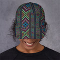 Pixel Ethnic Pattern Print Baseball Cap