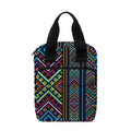 Pixel Ethnic Pattern Print Bible Tote Bag