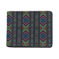 Pixel Ethnic Pattern Print Bifold Wallet