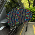 Pixel Ethnic Pattern Print Car Side Mirror Covers