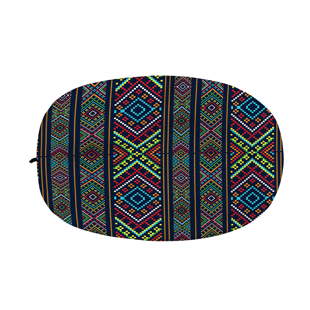 Pixel Ethnic Pattern Print Car Side Mirror Covers