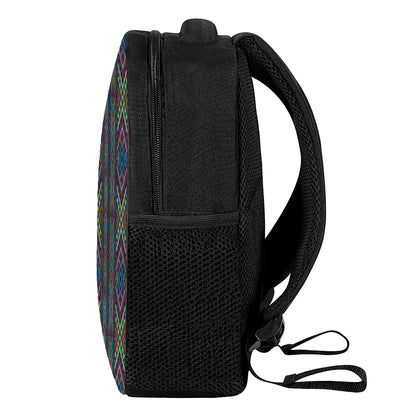 Pixel Ethnic Pattern Print Casual Backpack
