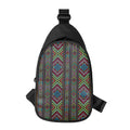 Pixel Ethnic Pattern Print Sling Bag
