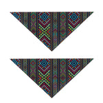 Pixel Ethnic Pattern Print Dog Bandana