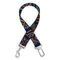 Pixel Ethnic Pattern Print Dog Seat Belt