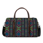 Pixel Ethnic Pattern Print Duffle Bag