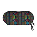 Pixel Ethnic Pattern Print Glasses Case