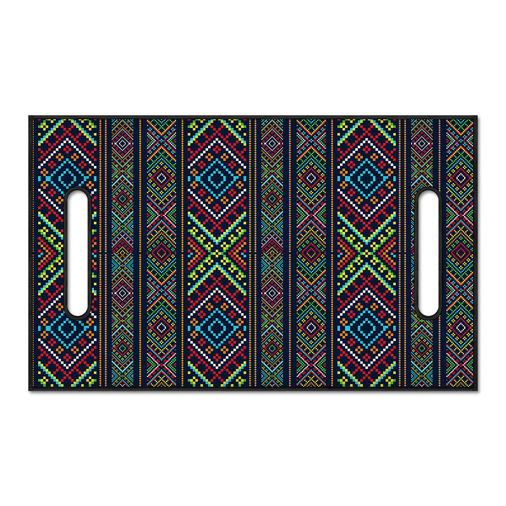Pixel Ethnic Pattern Print Golf Cart Seat Cover