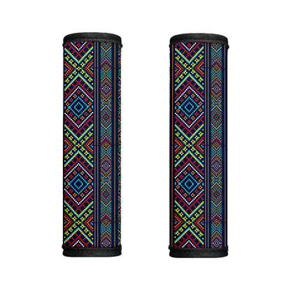 Pixel Ethnic Pattern Print Handle Covers