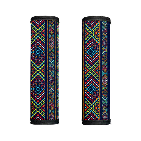 Pixel Ethnic Pattern Print Handle Covers