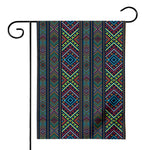 Pixel Ethnic Pattern Print House Flag