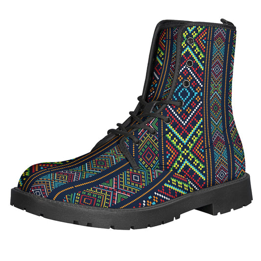 Pixel Ethnic Pattern Print Backpack