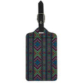 Pixel Ethnic Pattern Print Luggage Tag