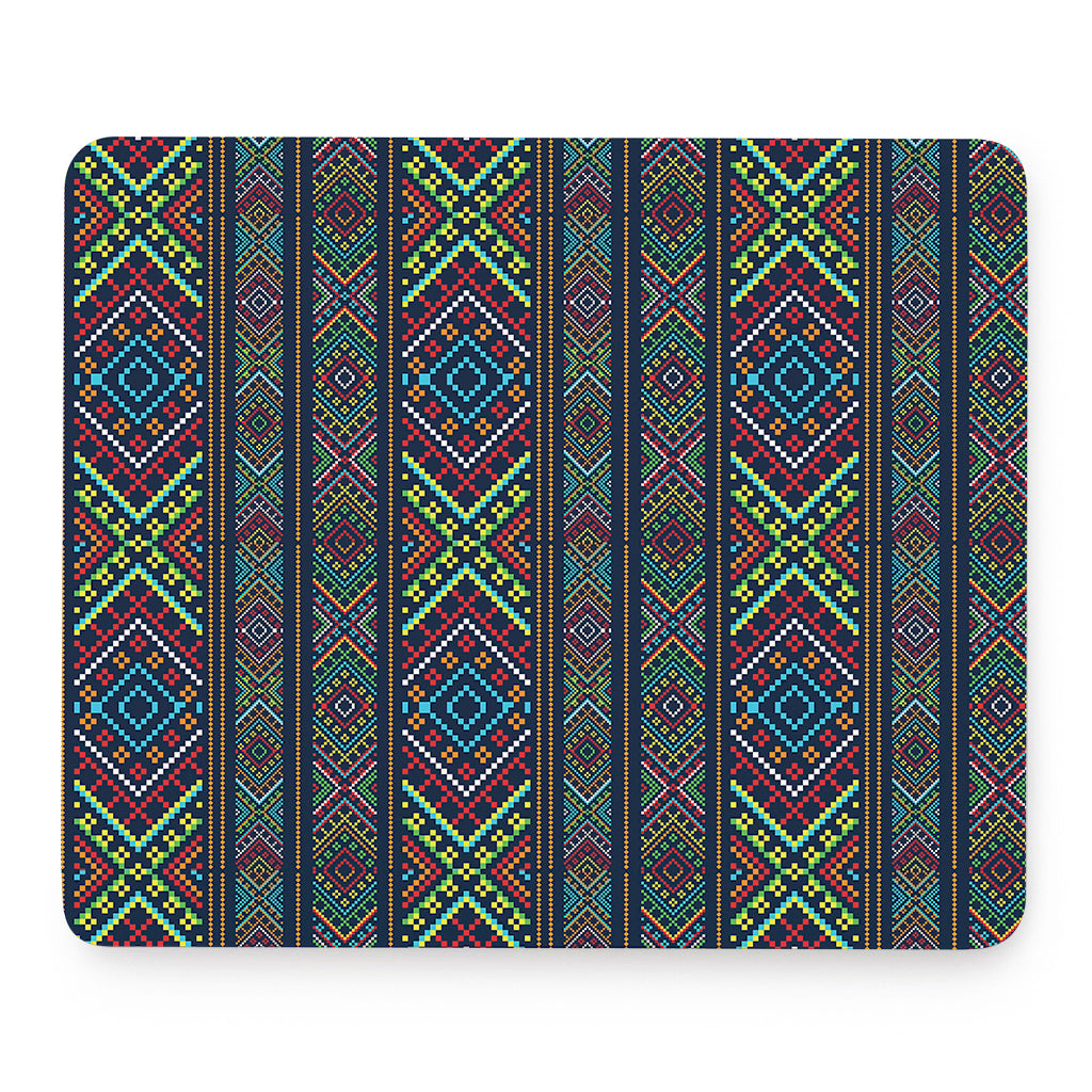 Pixel Ethnic Pattern Print Mouse Pad