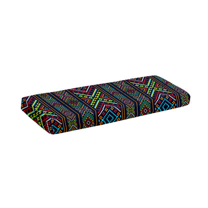 Pixel Ethnic Pattern Print Piano Keyboard Cover