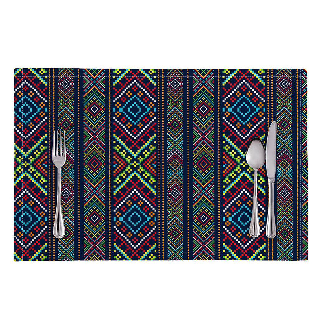 Pixel Ethnic Pattern Print Placemat