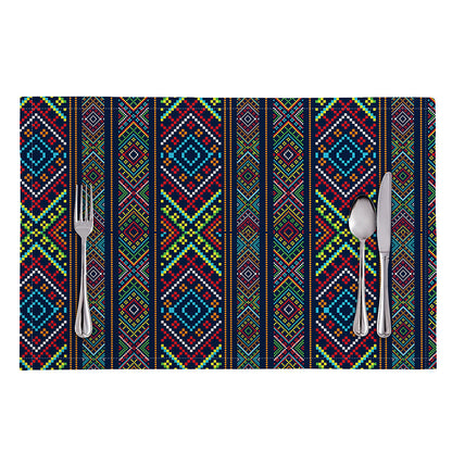 Pixel Ethnic Pattern Print Placemat