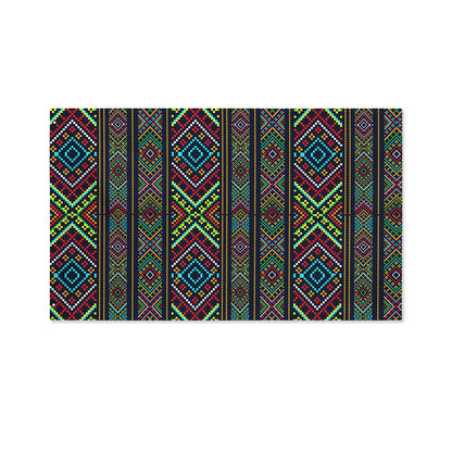 Pixel Ethnic Pattern Print Polyester Flag