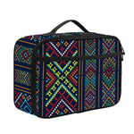 Pixel Ethnic Pattern Print Portable Lunch Bag