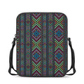 Pixel Ethnic Pattern Print Rectangular Crossbody Bag