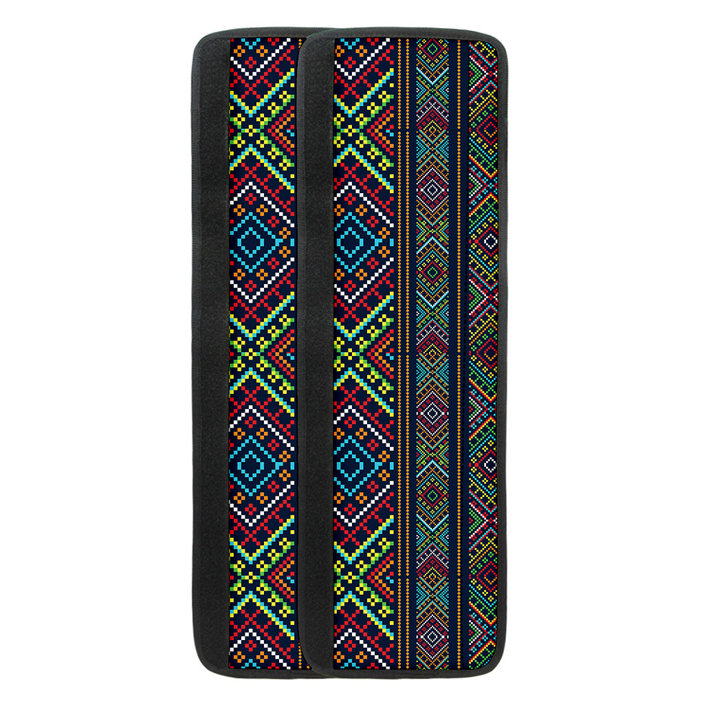 Pixel Ethnic Pattern Print Refrigerator Handle Covers