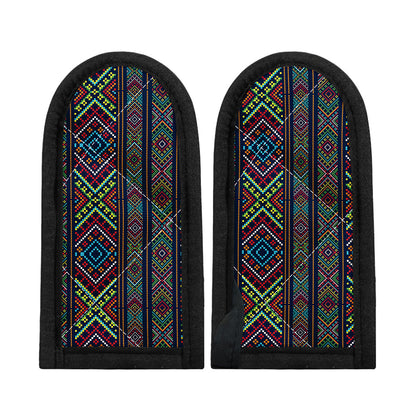 Pixel Ethnic Pattern Print Skillet Handle Cover