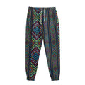 Pixel Ethnic Pattern Print Sweatpants