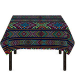 Pixel Ethnic Pattern Print Tablecloth