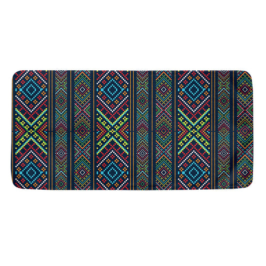Pixel Ethnic Pattern Print Towel