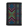 Pixel Ethnic Pattern Print Trifold Wallet