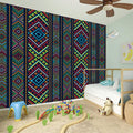 Pixel Ethnic Pattern Print Wall Sticker