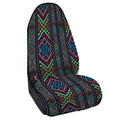 Pixel Ethnic Pattern Print Waterproof Car Seat Cover
