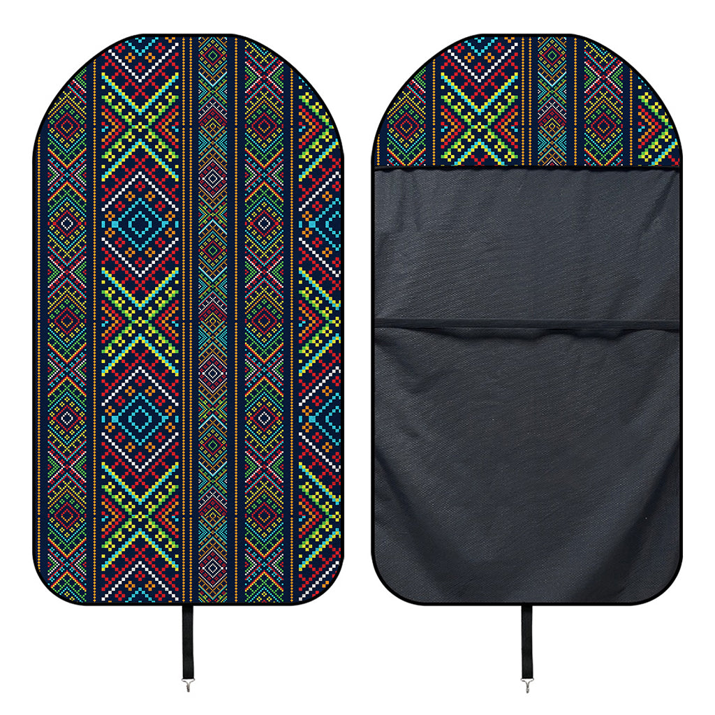Pixel Ethnic Pattern Print Waterproof Car Seat Cover
