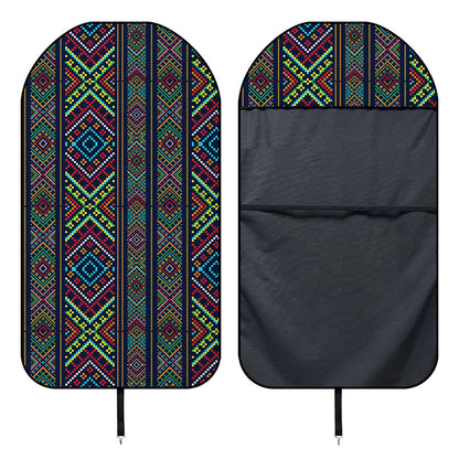 Pixel Ethnic Pattern Print Waterproof Car Seat Cover